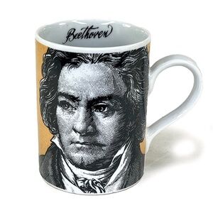 Porcelain Vintage Beethoven Mug
